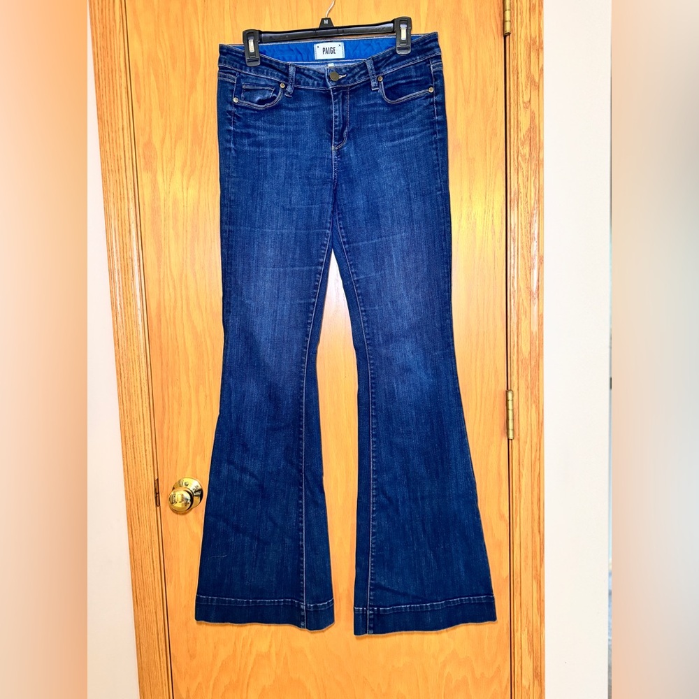 Paige low rise flare jeans